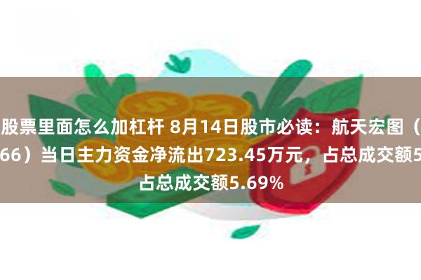 股票里面怎么加杠杆 8月14日股市必读：航天宏图（688066）当日主力资金净流出723.45万元，占总成交额5.69%