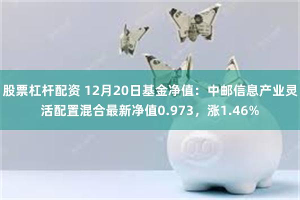 股票杠杆配资 12月20日基金净值：中邮信息产业灵活配置混合最新净值0.973，涨1.46%